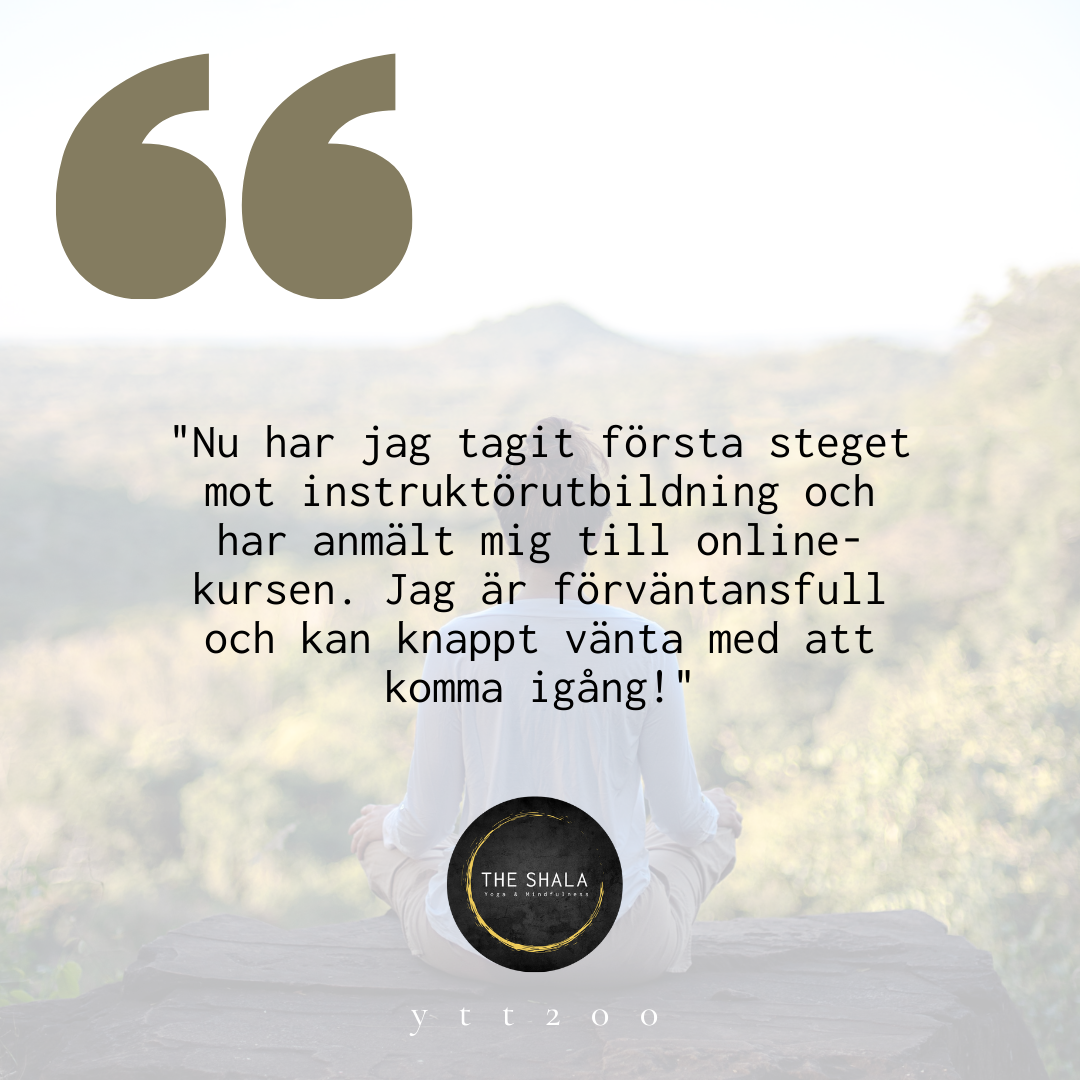 *Hösterbjudande* Hatha och Yin Yogautbildning Online