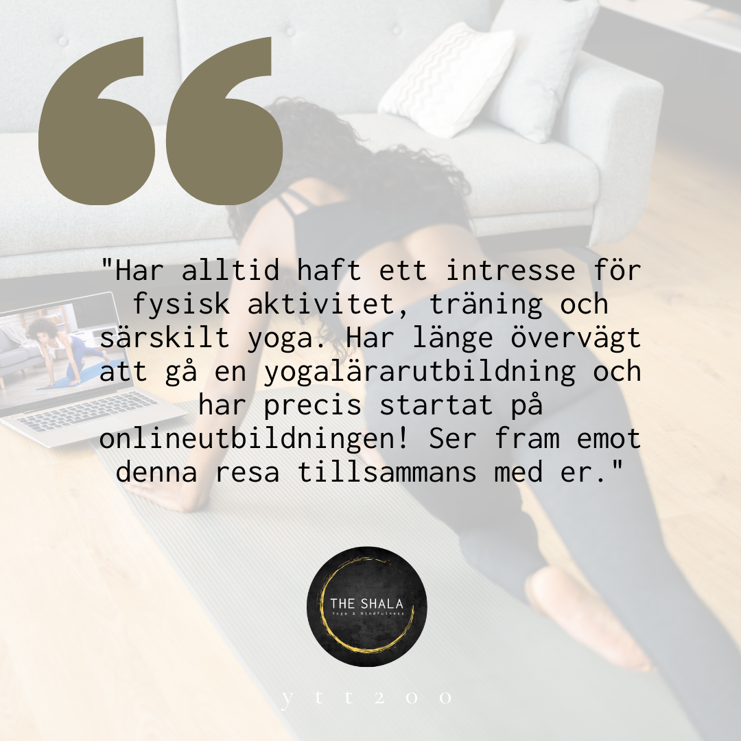 *Hösterbjudande* Hatha och Yin Yogautbildning Online