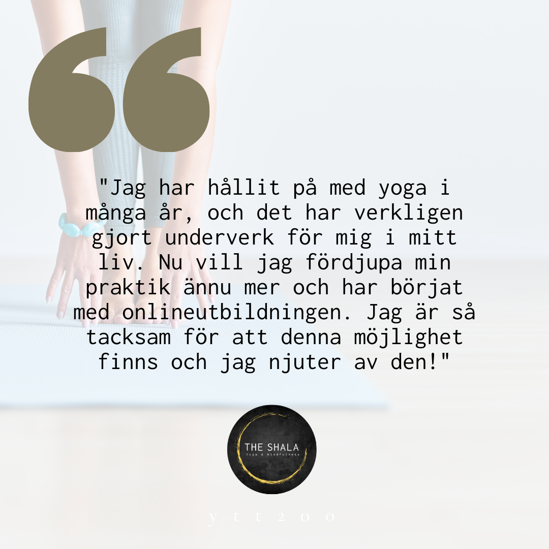 *Hösterbjudande* Hatha och Yin Yogautbildning Online