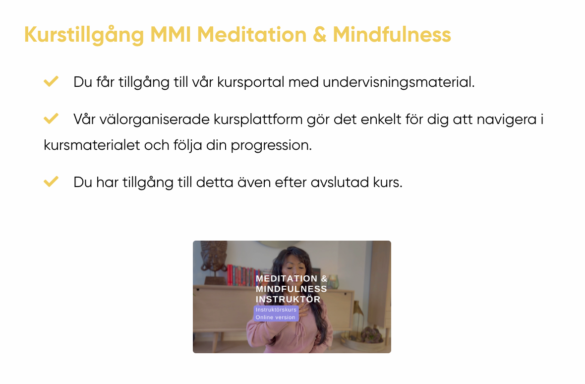 Meditations- och Mindfulnessinstruktör Online
