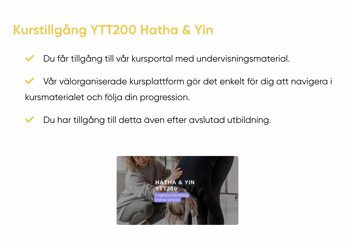 *Hösterbjudande* Hatha och Yin Yogautbildning Online