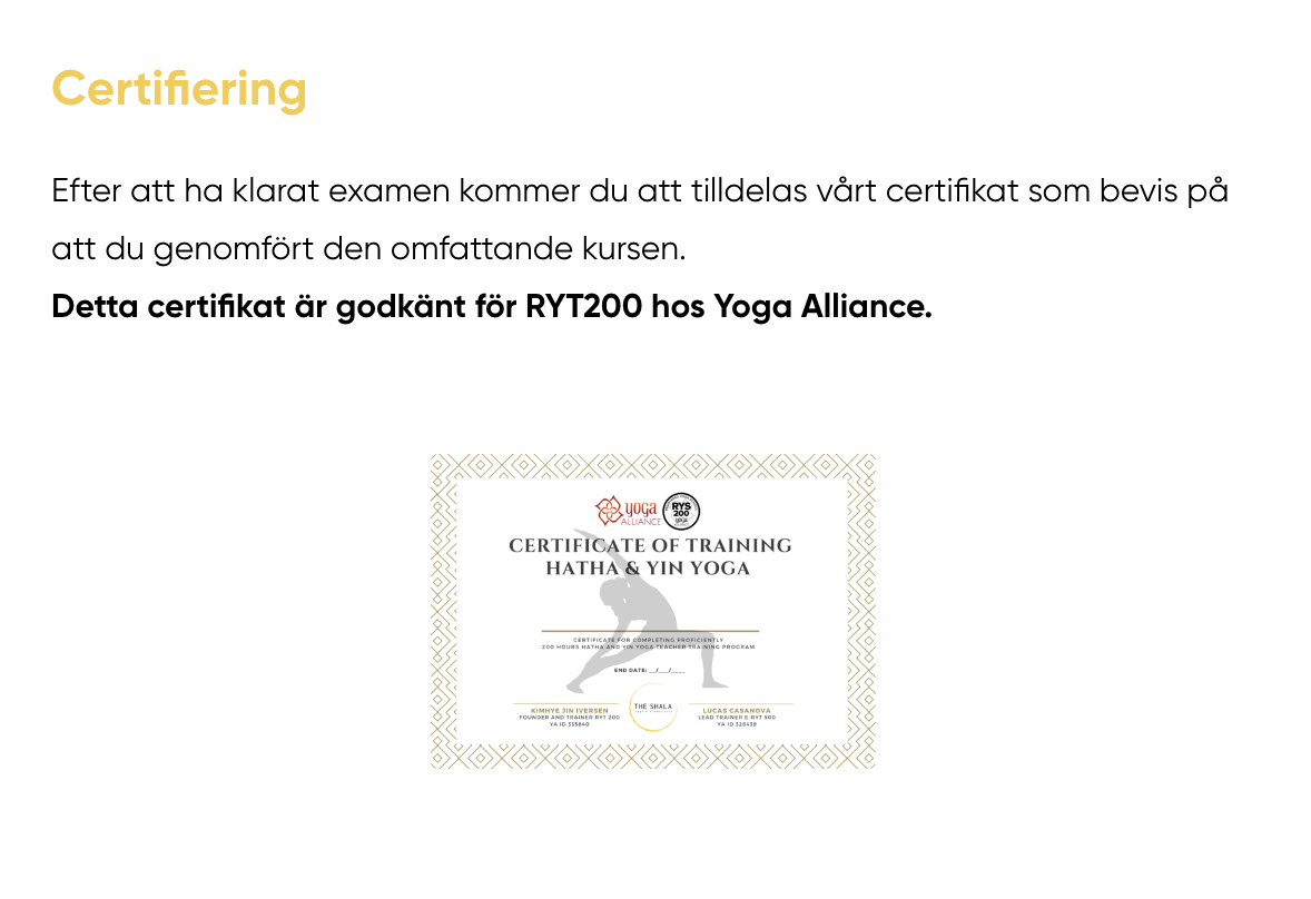 *Hösterbjudande* Hatha och Yin Yogautbildning Online