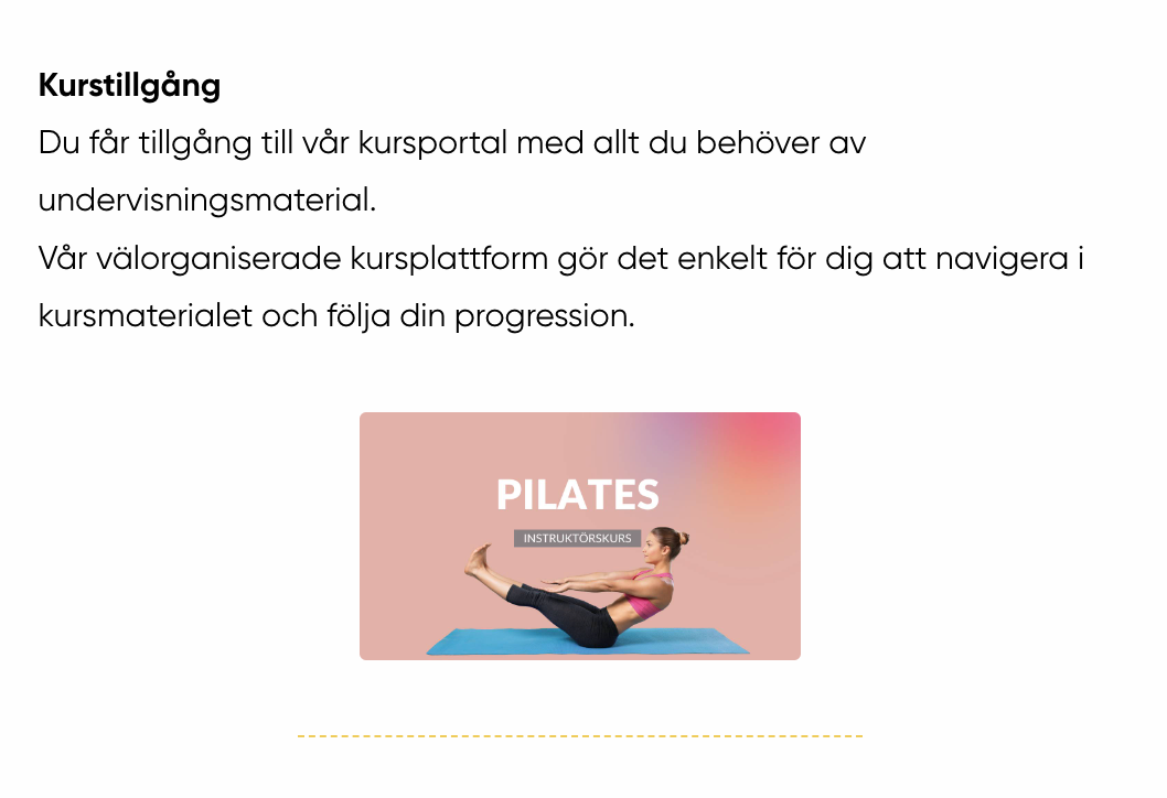 Pilatesinstruktörskurs Online