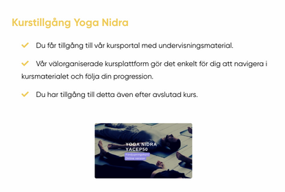 *Nyårserbjudande* Yoga Nidra Fördjupningskurs Online