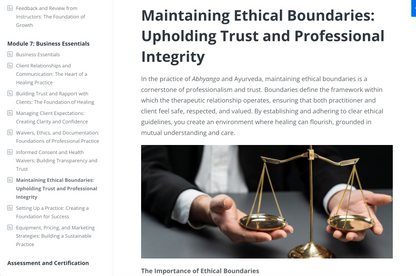 Ayurvedisk Massageterapeut Online